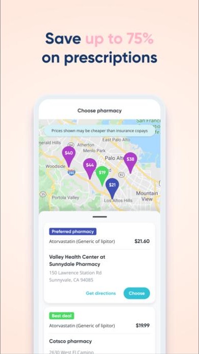 Save up to 75% on prescriptions