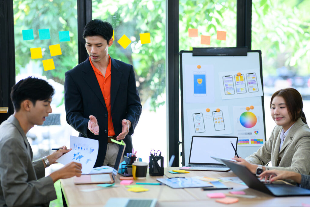 Mobile app development agency in India working on custom business applications